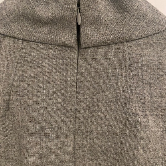 Banana Republic dress wool cowl neck grey size 10 - Picture 7 of 8